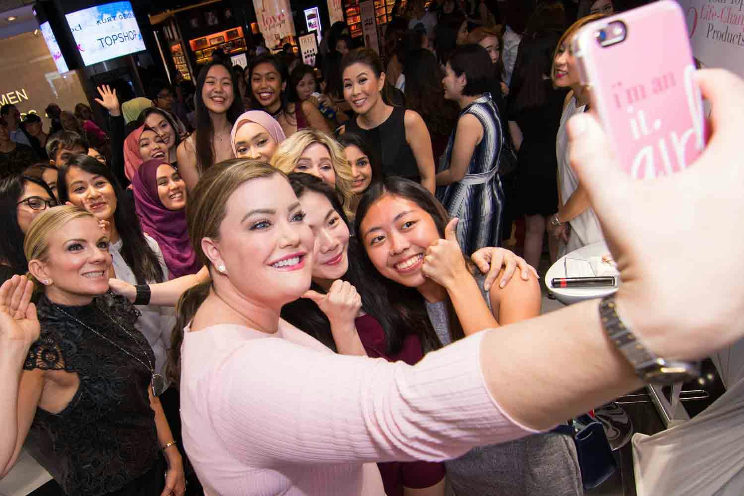 sephora IT cosmetic product launch at orchard ion singapore group photo