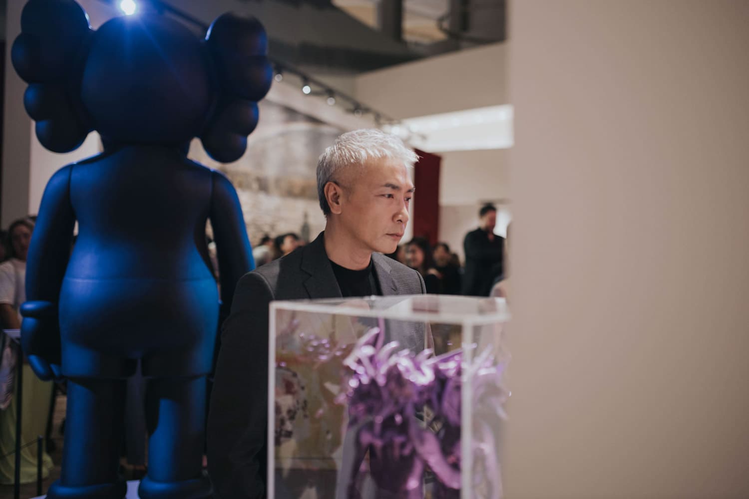 mediacorp actor Tay Ping Hui at Jay Chou art exhibition in Singapore